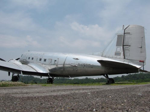 Here is 50J during her period of storage at Downtown Island Airport in Knoxville, Tennessee in 2010. This perspective was an attempt to illustrate how large the aircraft once appeared to me, at a young age.